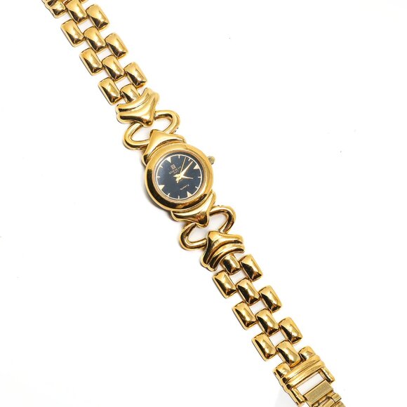 Vintage Givenchy Paris Women’s Quartz Watch – Gold-Tone Bracelet, Black Dial - Picture 5 of 5
